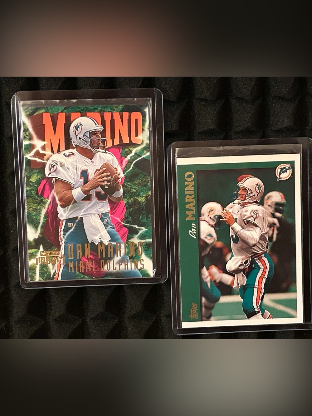 Dan Marino 1997 Skybox Impact & 1997 Topps Football Miami Dolphins